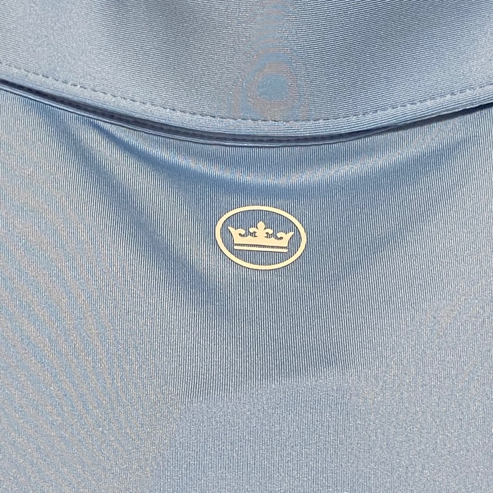Peter Millar The Grove XXIII Summer Comfort Polo Shirt Mens L Blue Short Sleeve - Picture 10 of 10